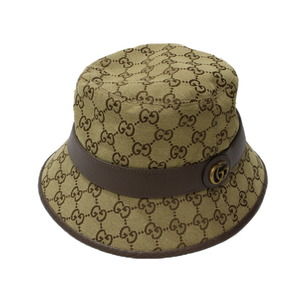 Gucci GG Fedora Hat Beige Brown